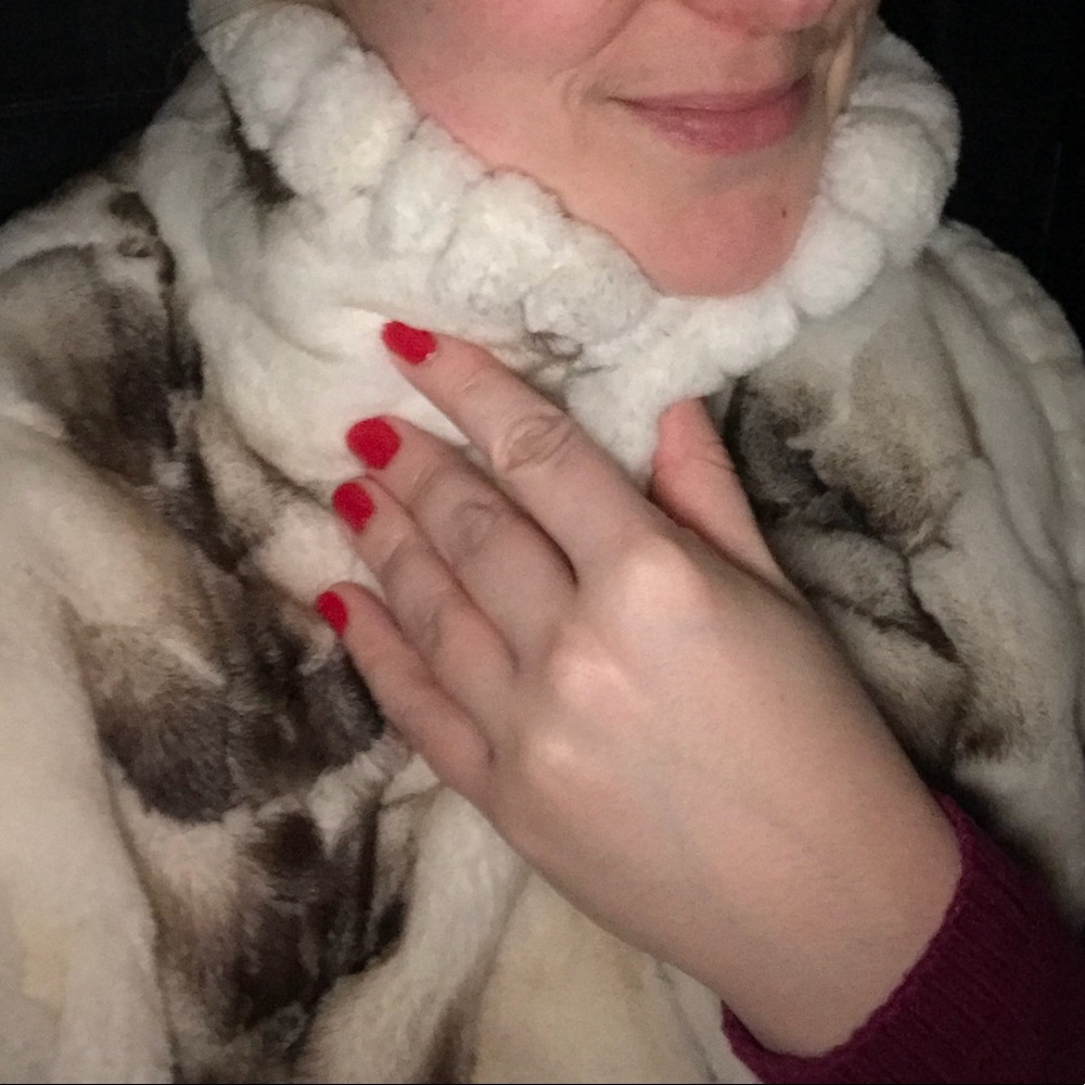 Mink reversible to poplin vest - Picture 7 of 8